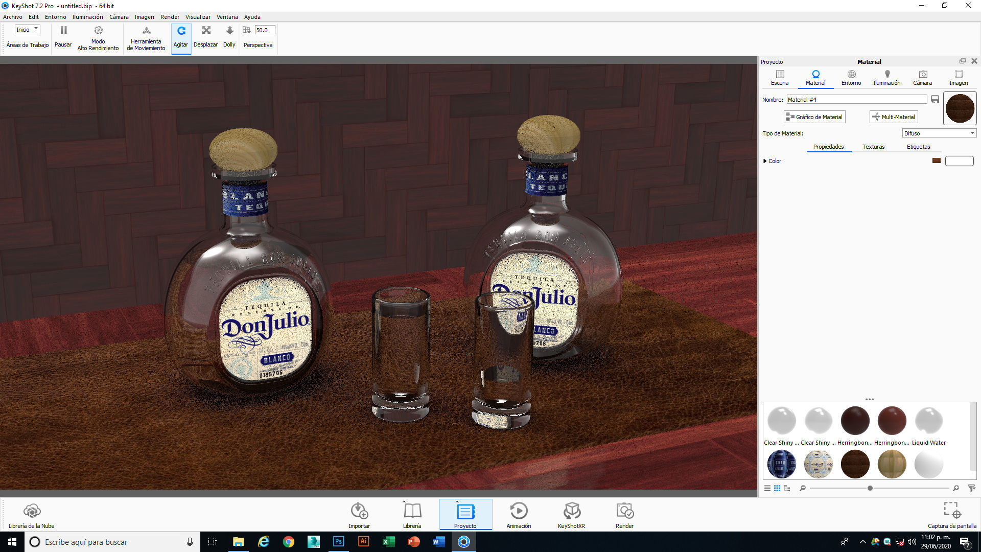 Tequila Don Julio Blanco 1942 3D model_18