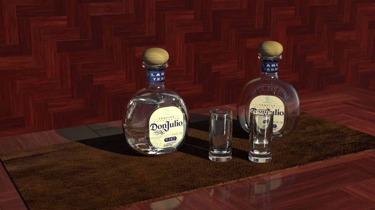 Tequila Don Julio Blanco 1942 3D model_12