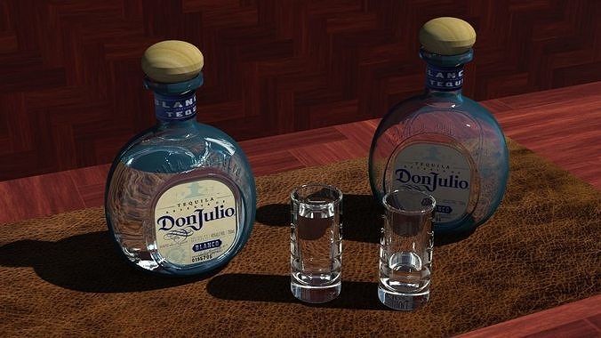 Tequila Don Julio Blanco 1942 3D model 3