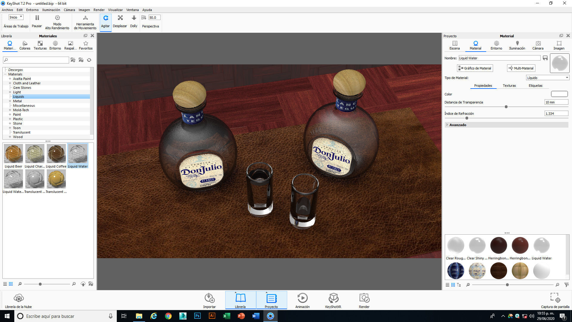 Tequila Don Julio Blanco 1942 3D model_17