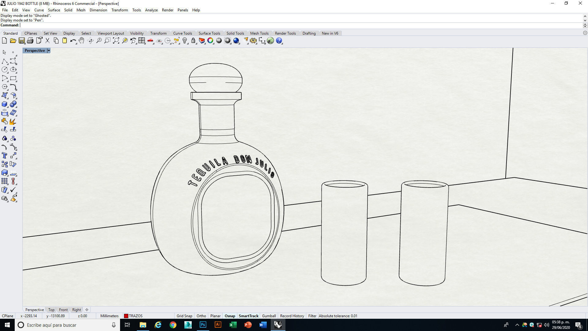 Tequila Don Julio Blanco 1942 3D model_22
