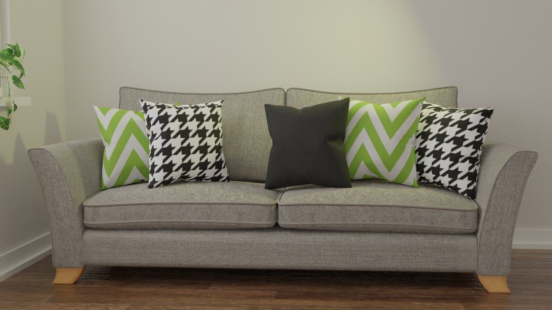 Living Area 3D model_4