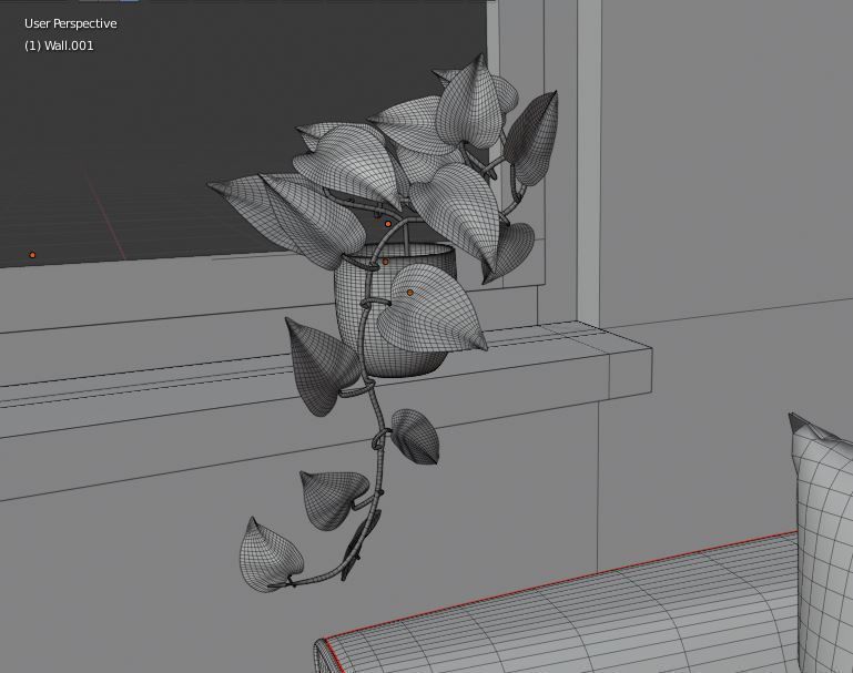 Living Area 3D model_6