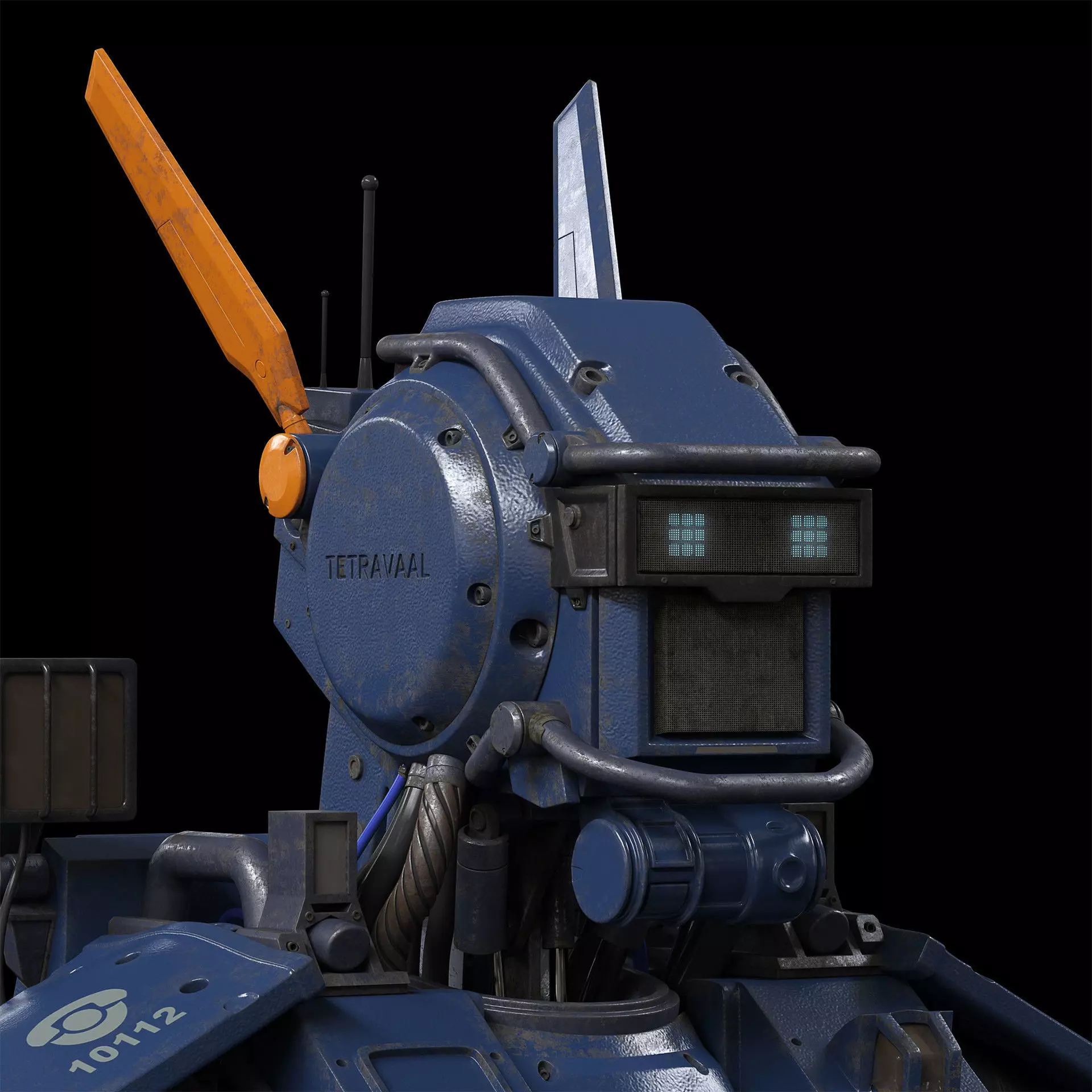 Chappie sci-fi robots in apocalypse world 3D model_0