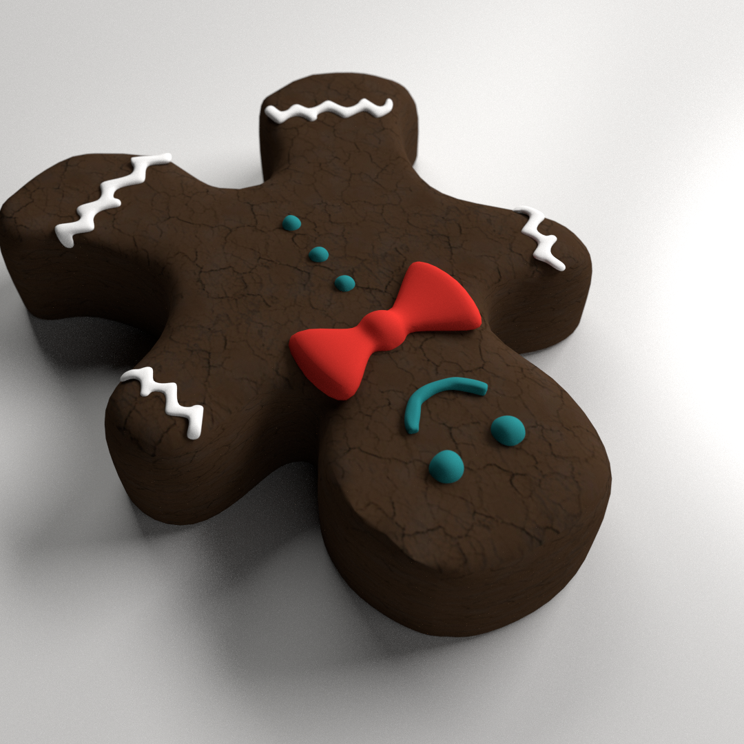 Gingerbread Man 3D model_1