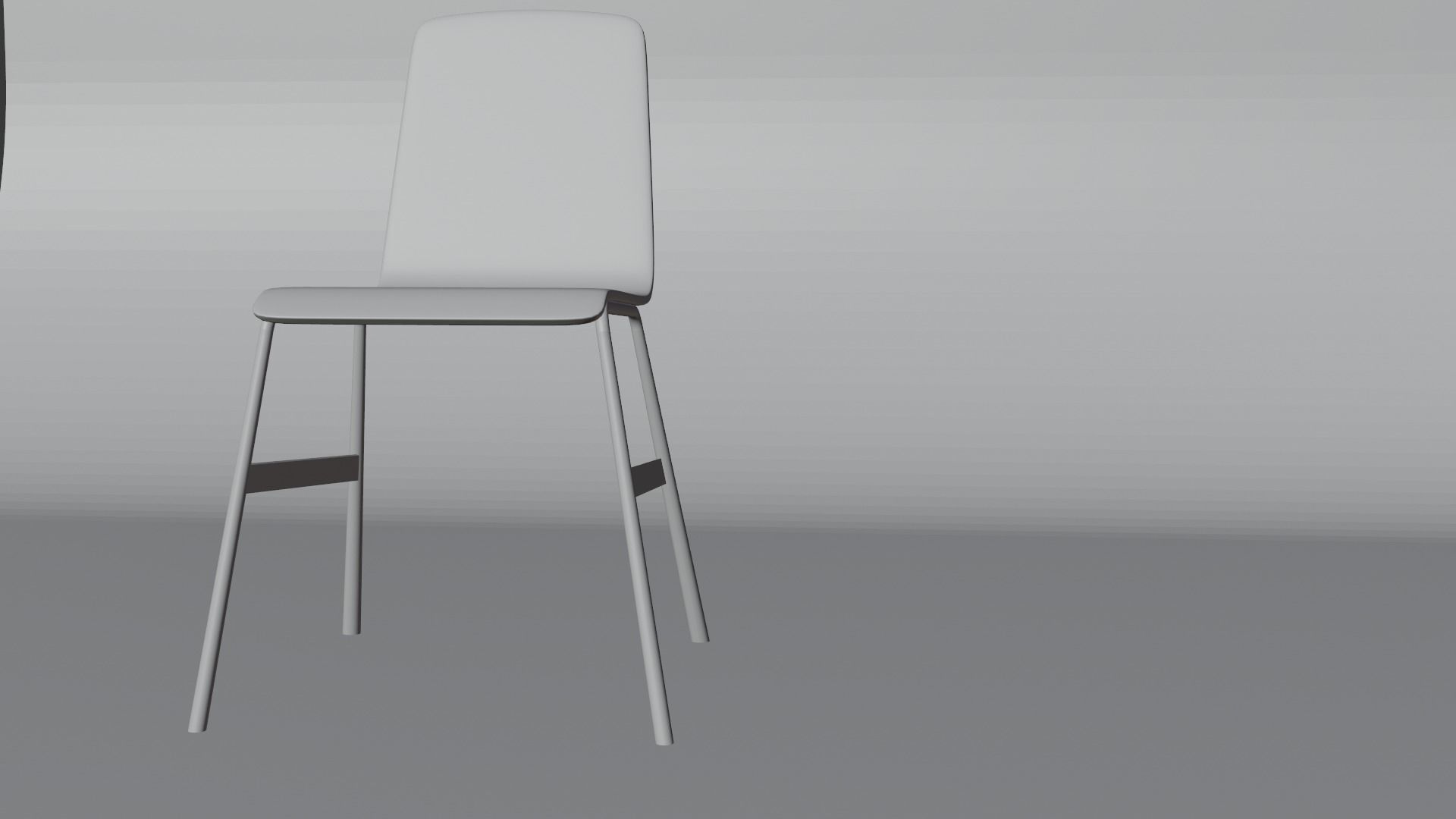 Modern Stool Free low-poly 3D model_5