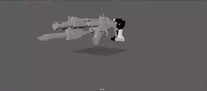legendary gun Free low-poly 3D model