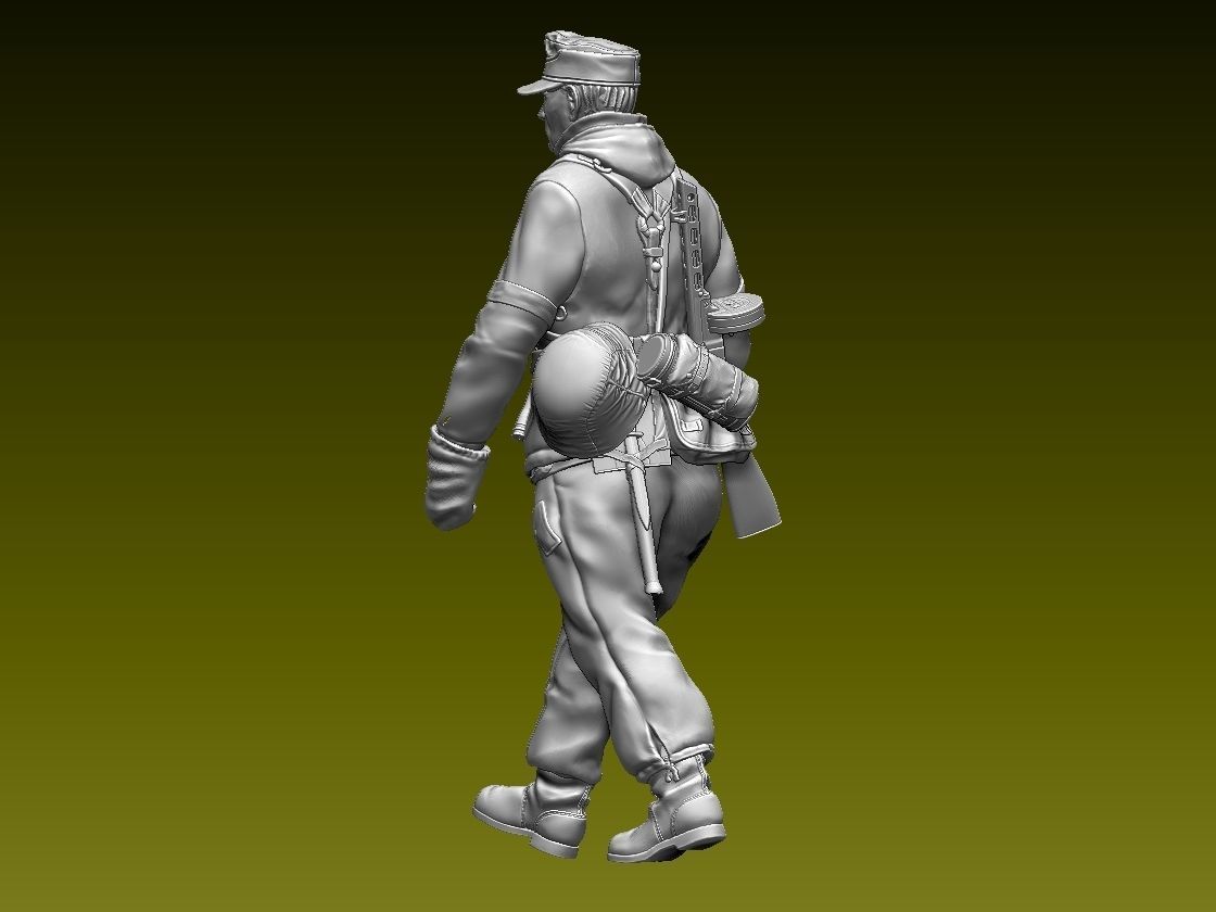 German soldier 3D print model_6