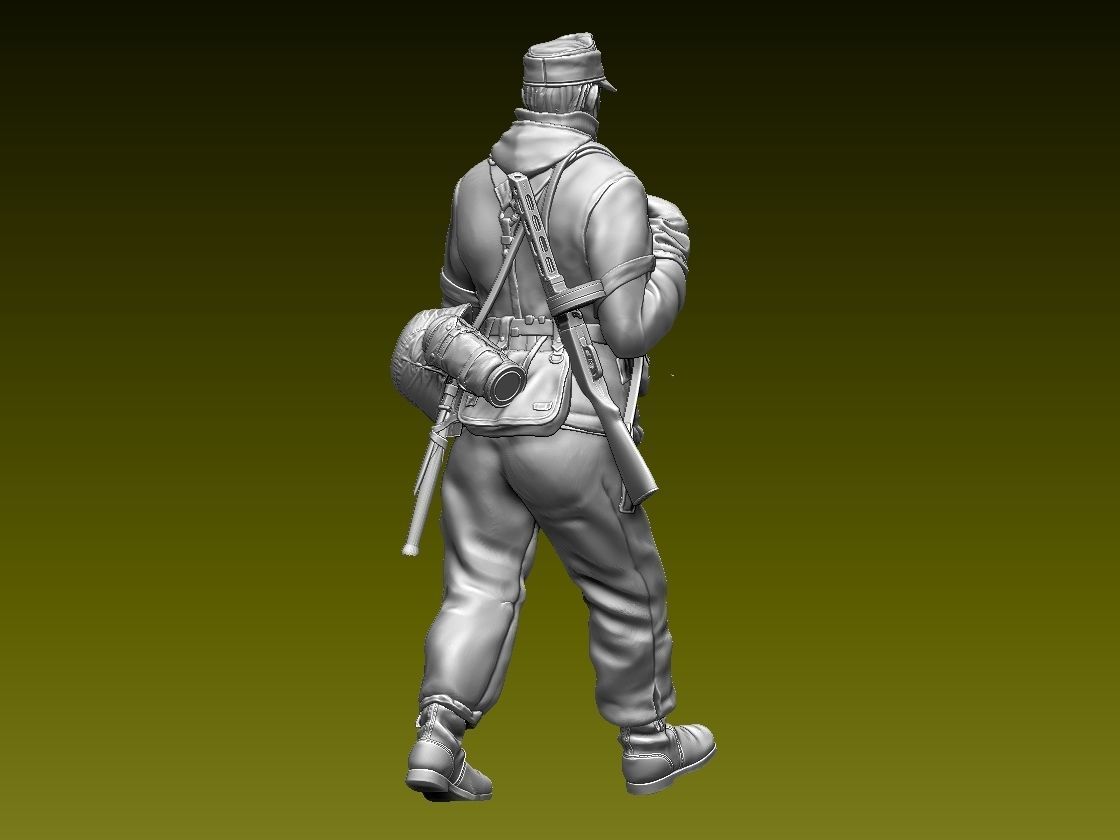 German soldier 3D print model_8