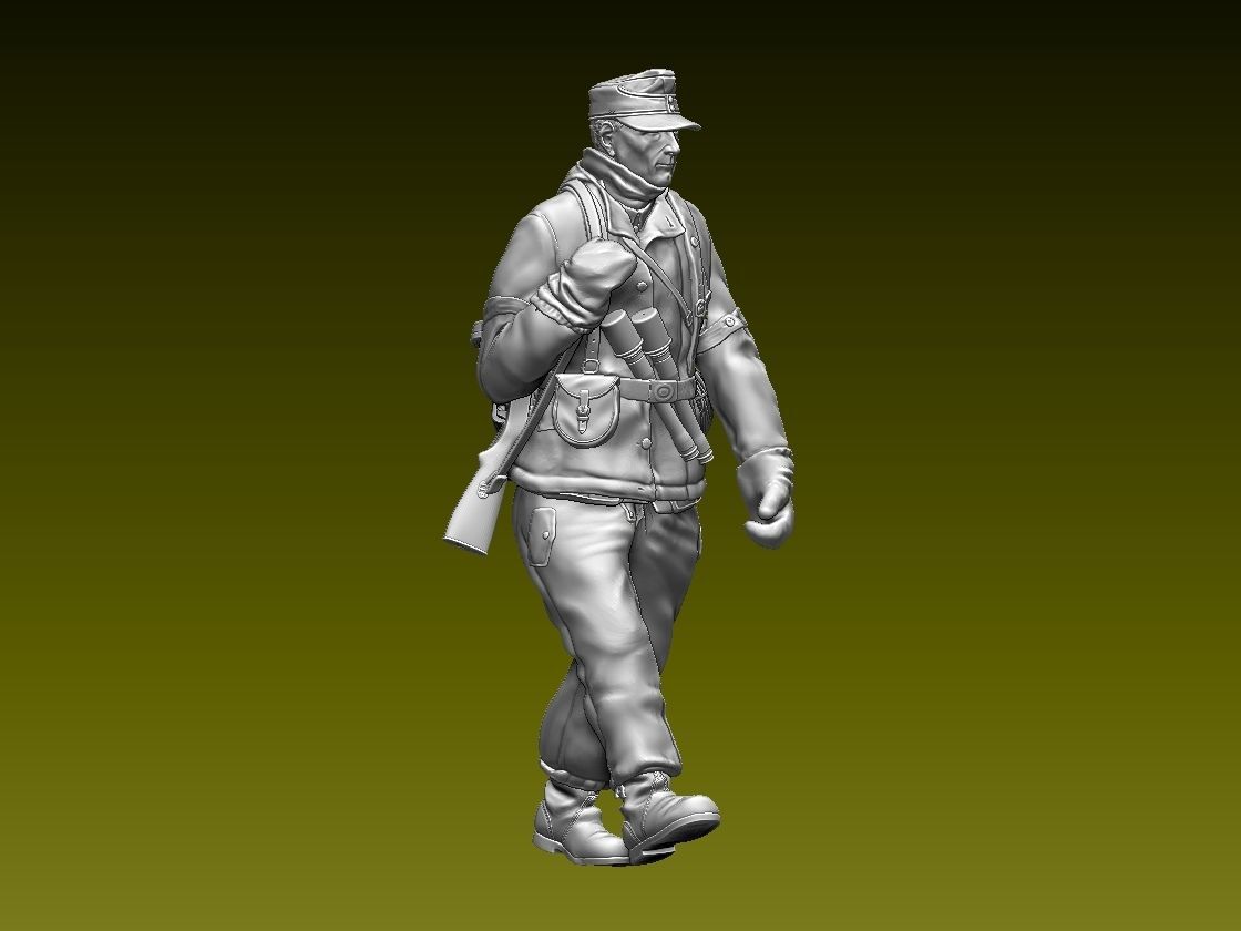 German soldier 3D print model_2