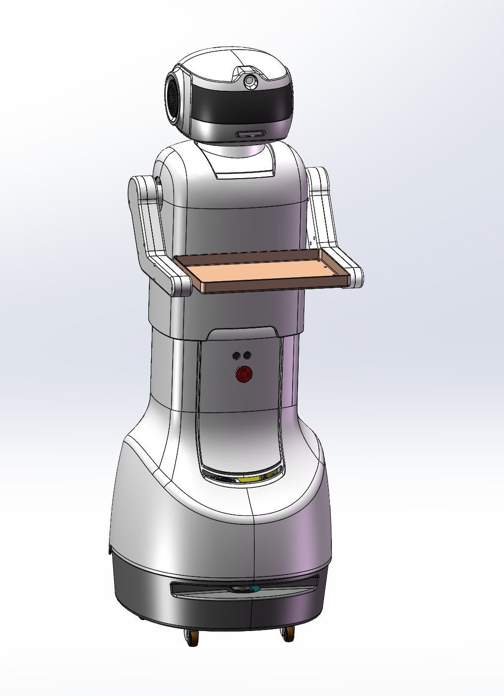 Server robot 3D model_3