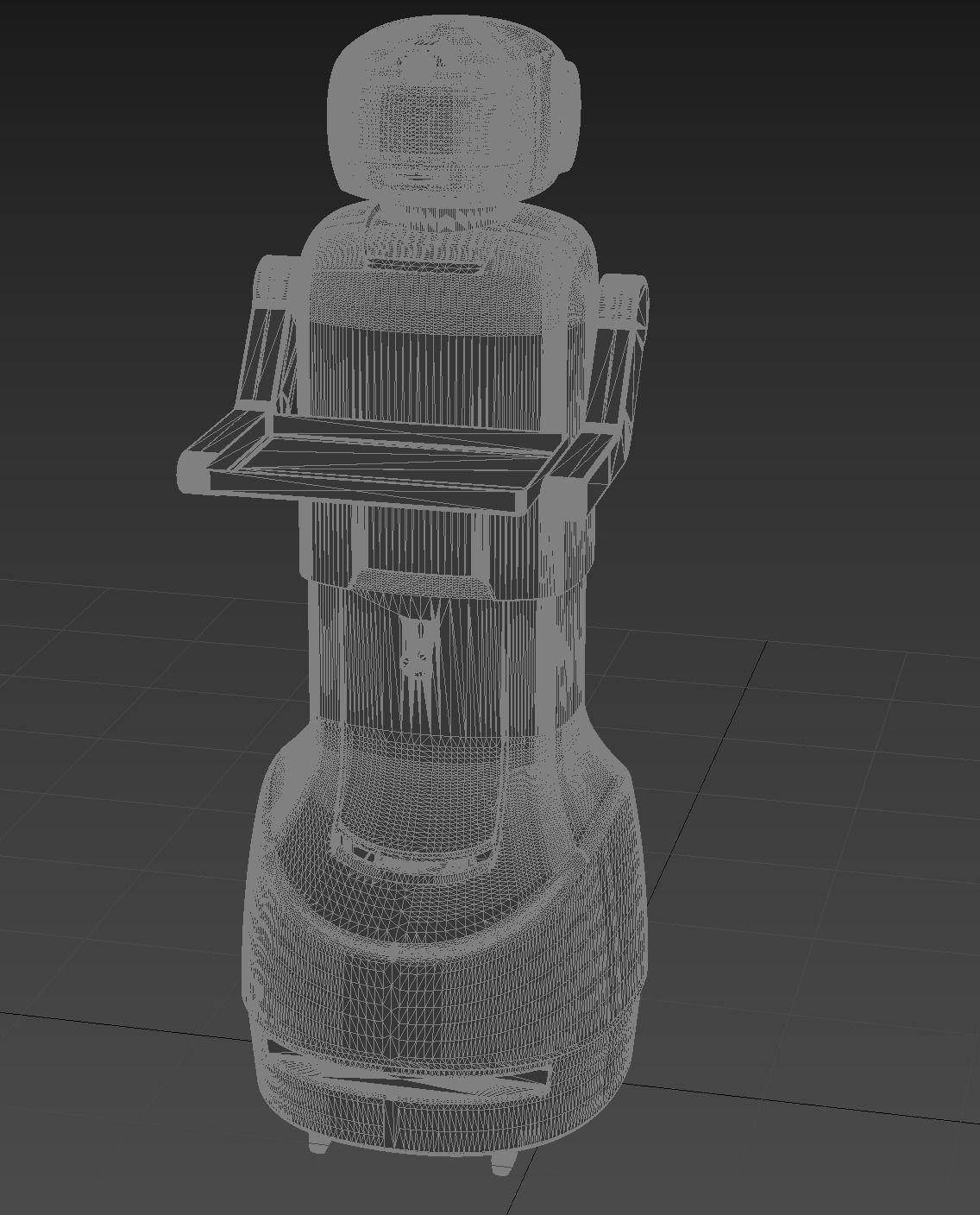 Server robot 3D model_10