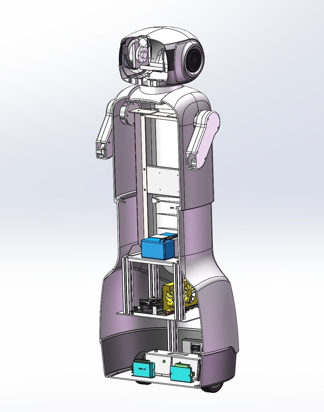 Server robot 3D model_6