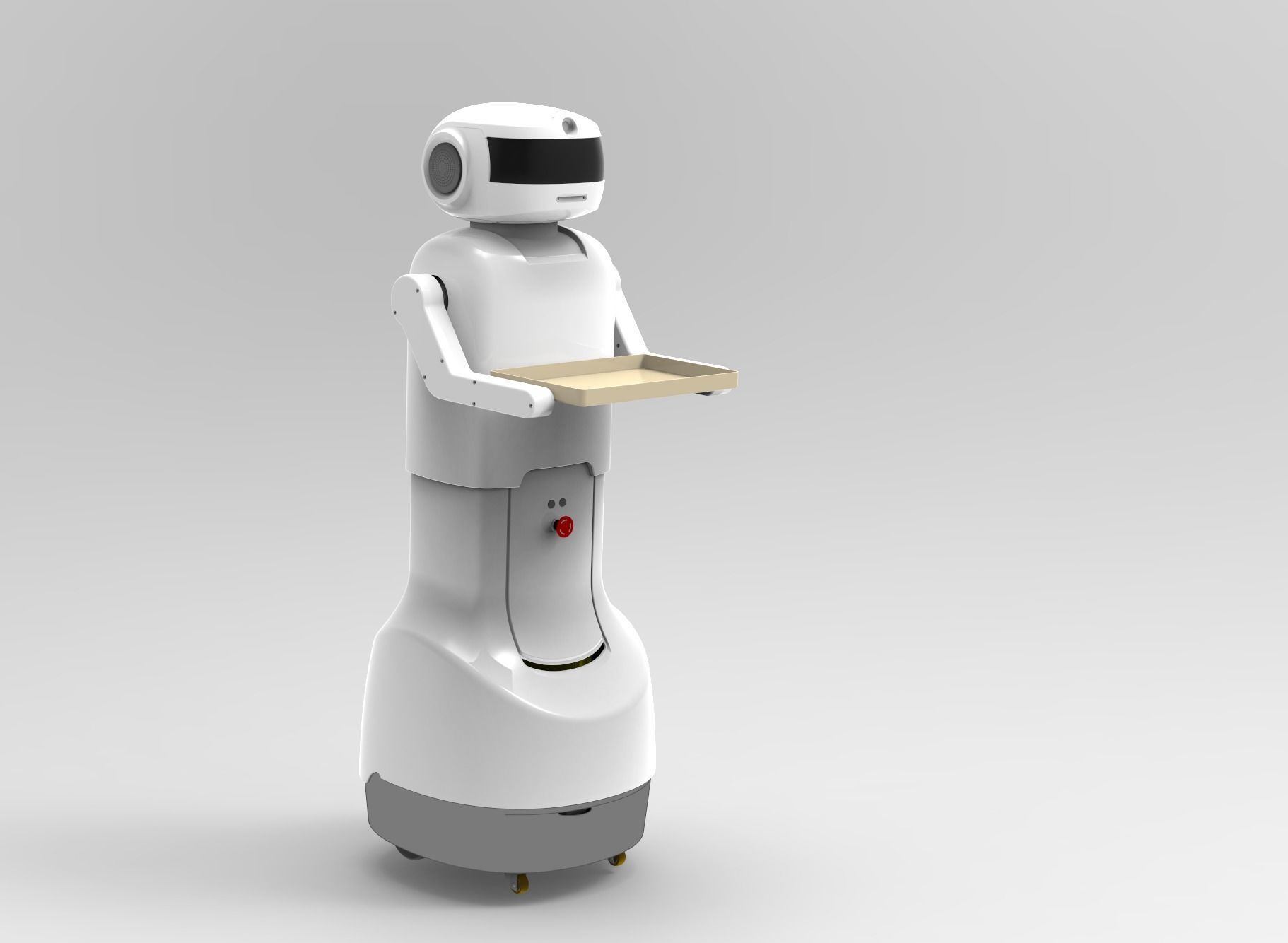Server robot 3D model_2