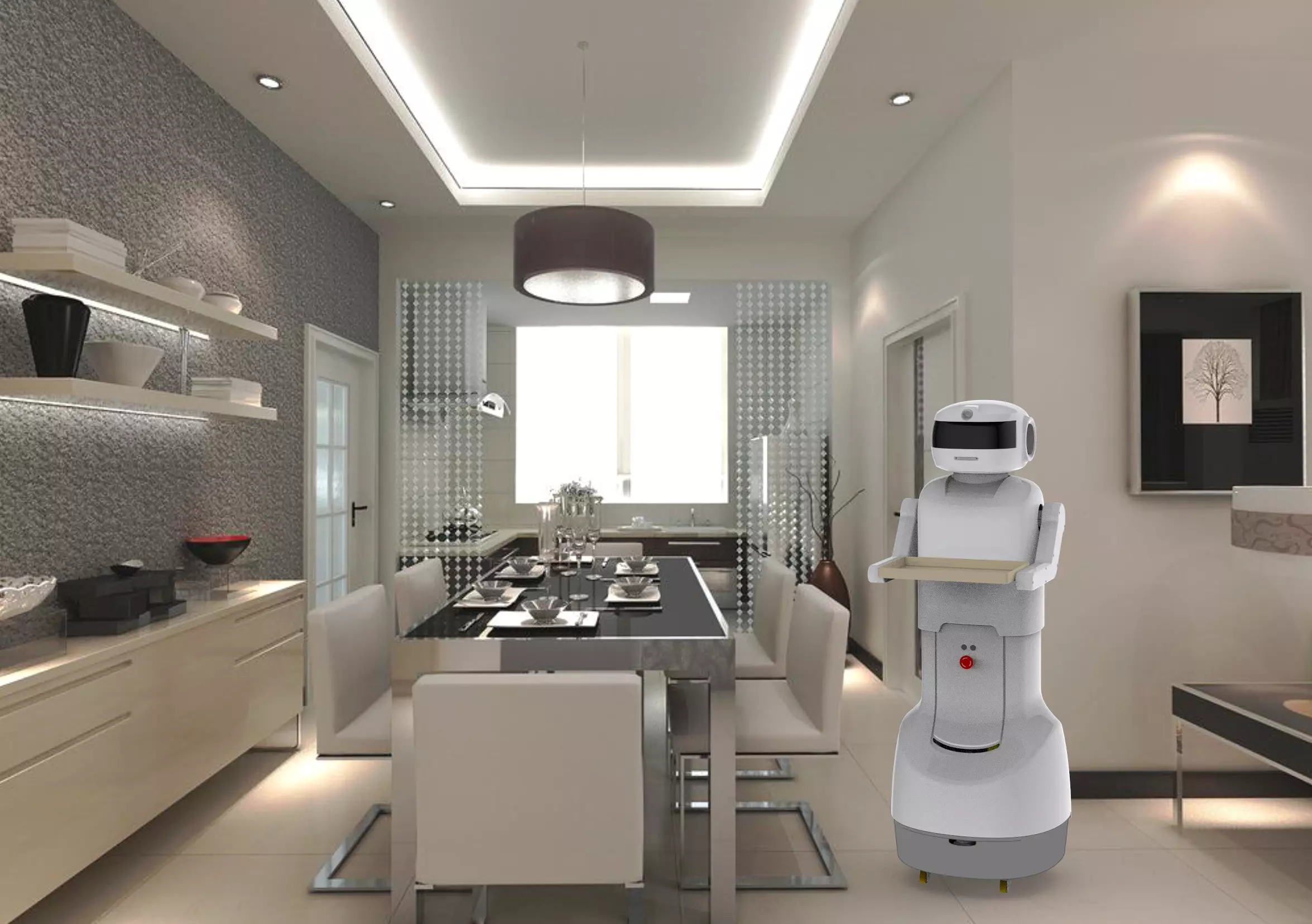 Server robot 3D model_0