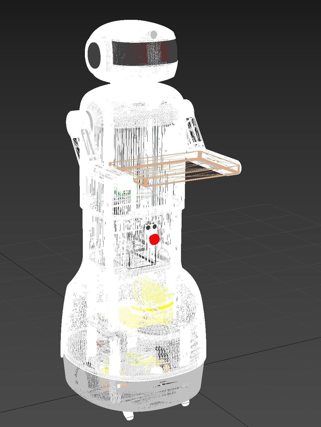 Server robot 3D model_9