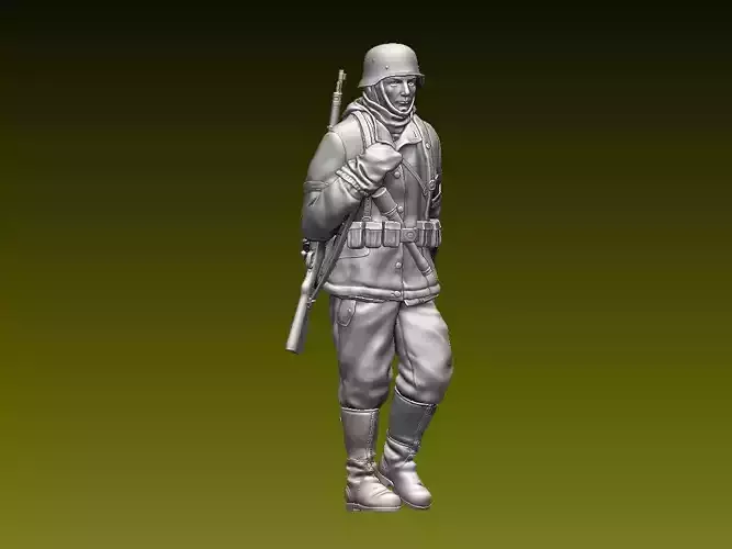 German soldier 3D print model