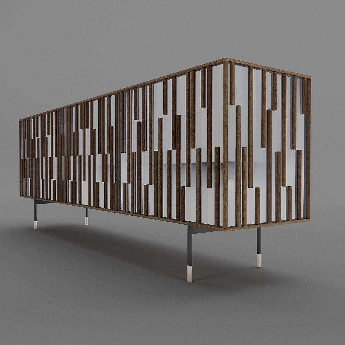 Drops -  Sideboard  Showcase   Bookcase 3D Model Collection_4