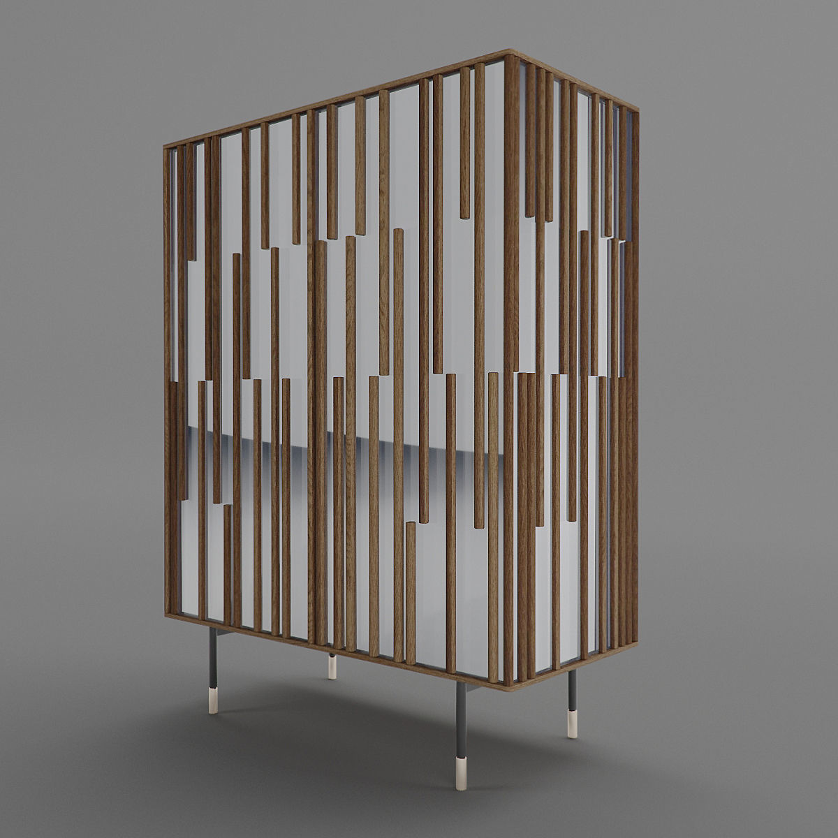 Drops -  Sideboard  Showcase   Bookcase 3D Model Collection_10
