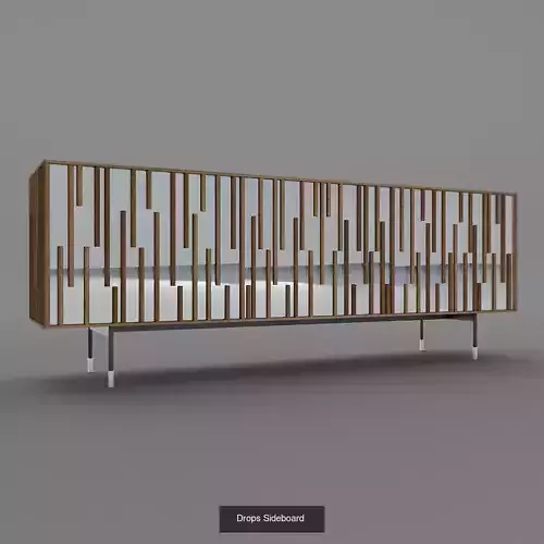 Drops -  Sideboard  Showcase   Bookcase 3D Model Collection