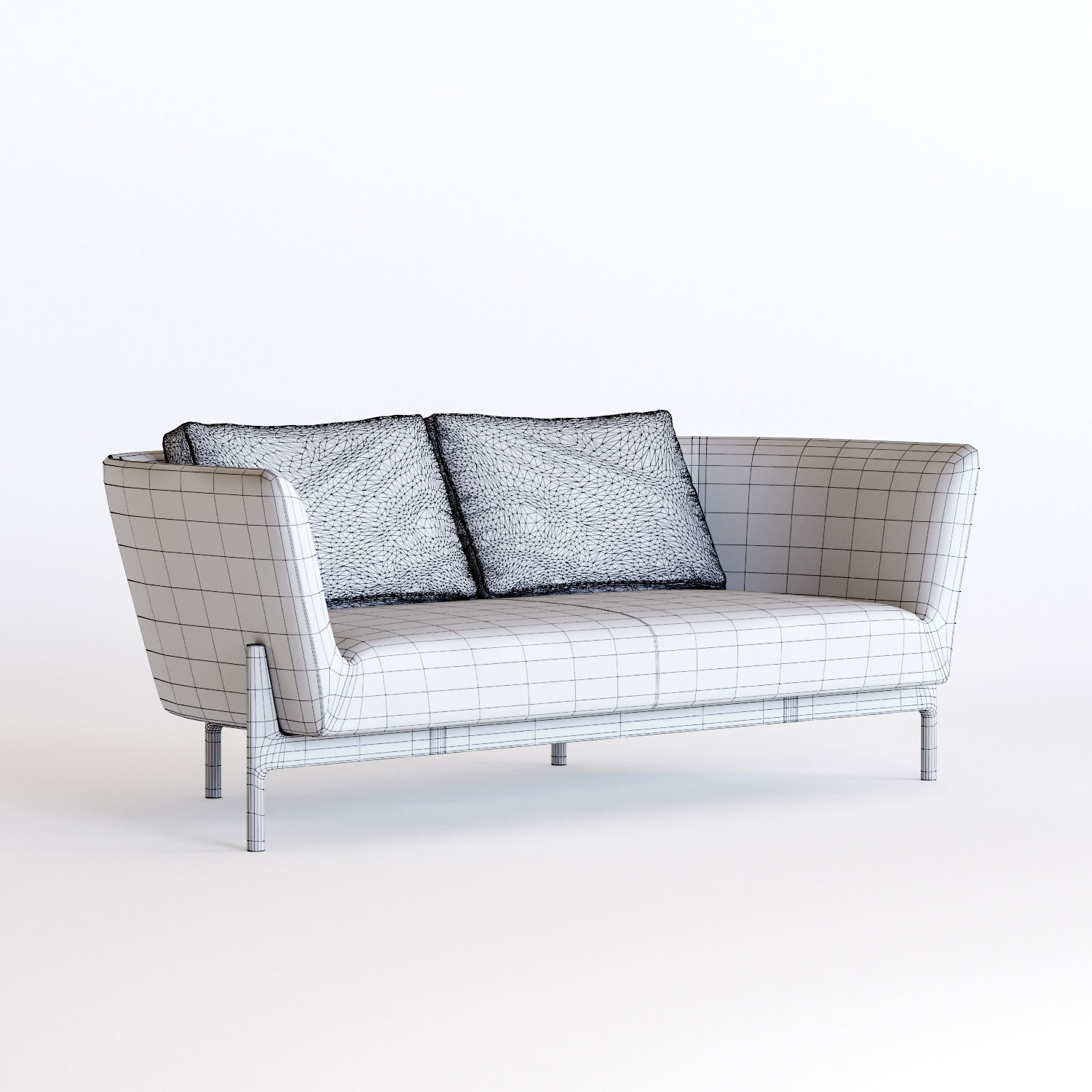 Loft sofa- bensen 3D model_1