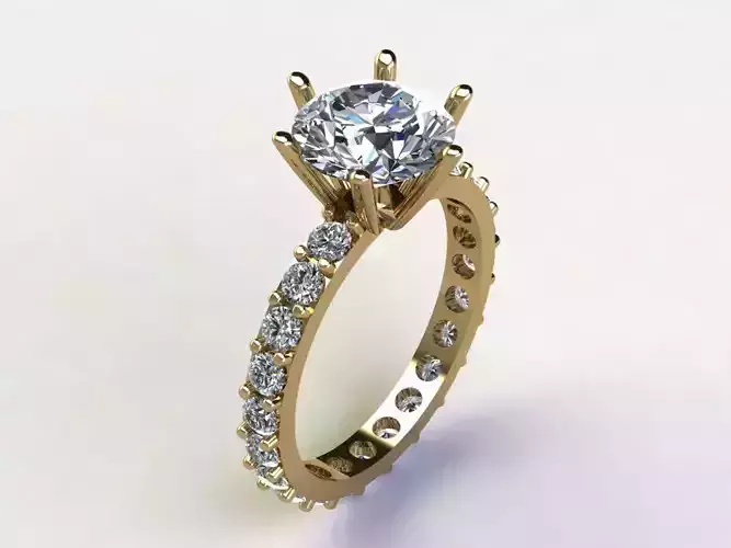 Ring28 diamond engagement ring gold