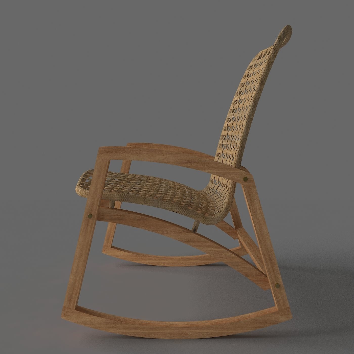 Rocking Chair 3D model_3
