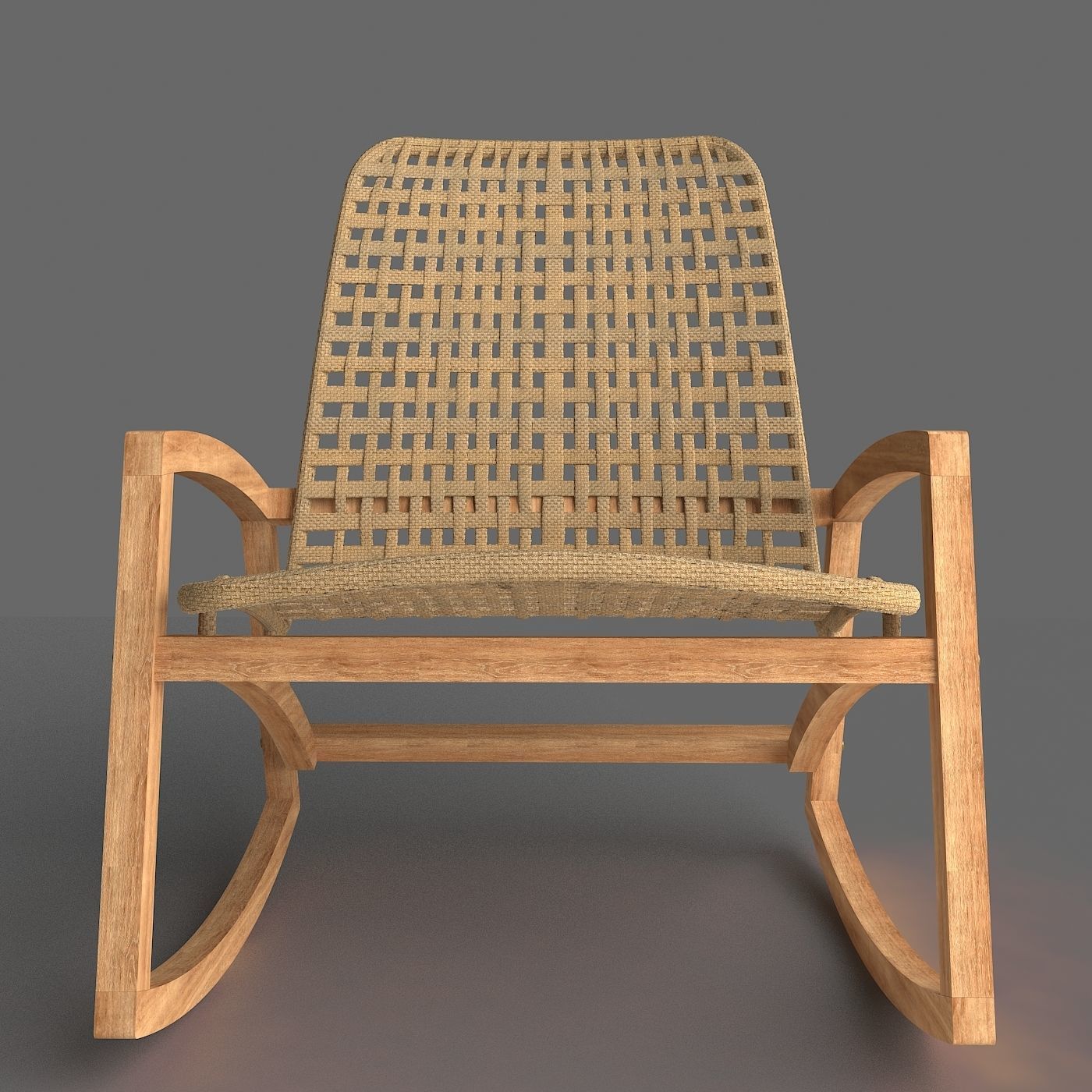 Rocking Chair 3D model_2