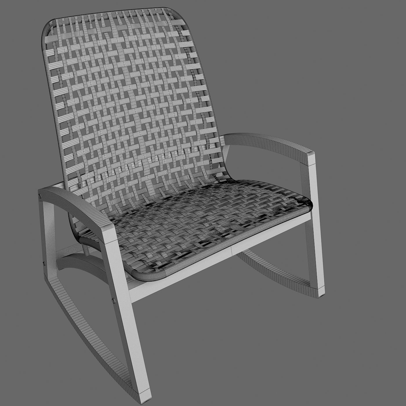 Rocking Chair 3D model_4