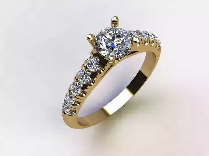 Women Diamond Ring engagement gold