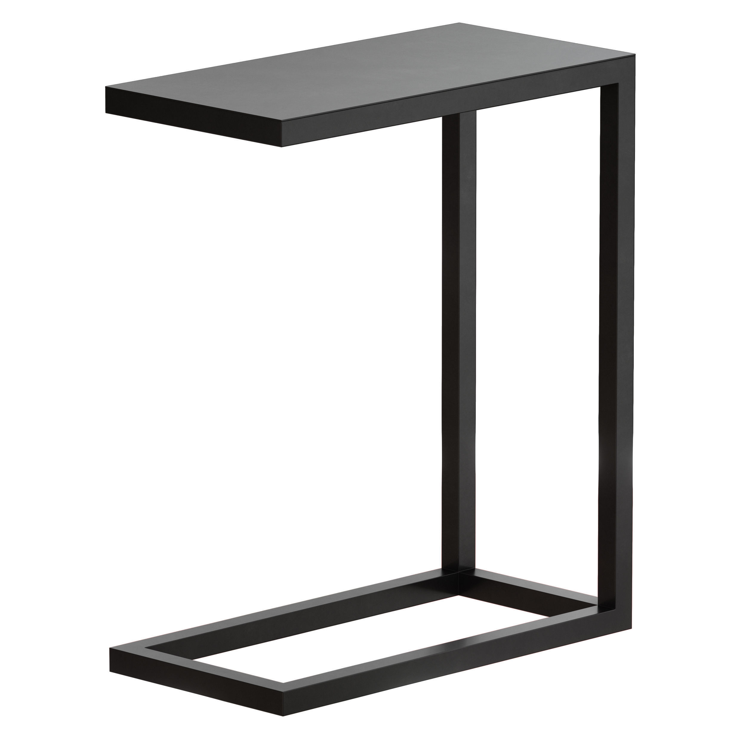Avenue Black C Table Crate and Barrel 3D model_4