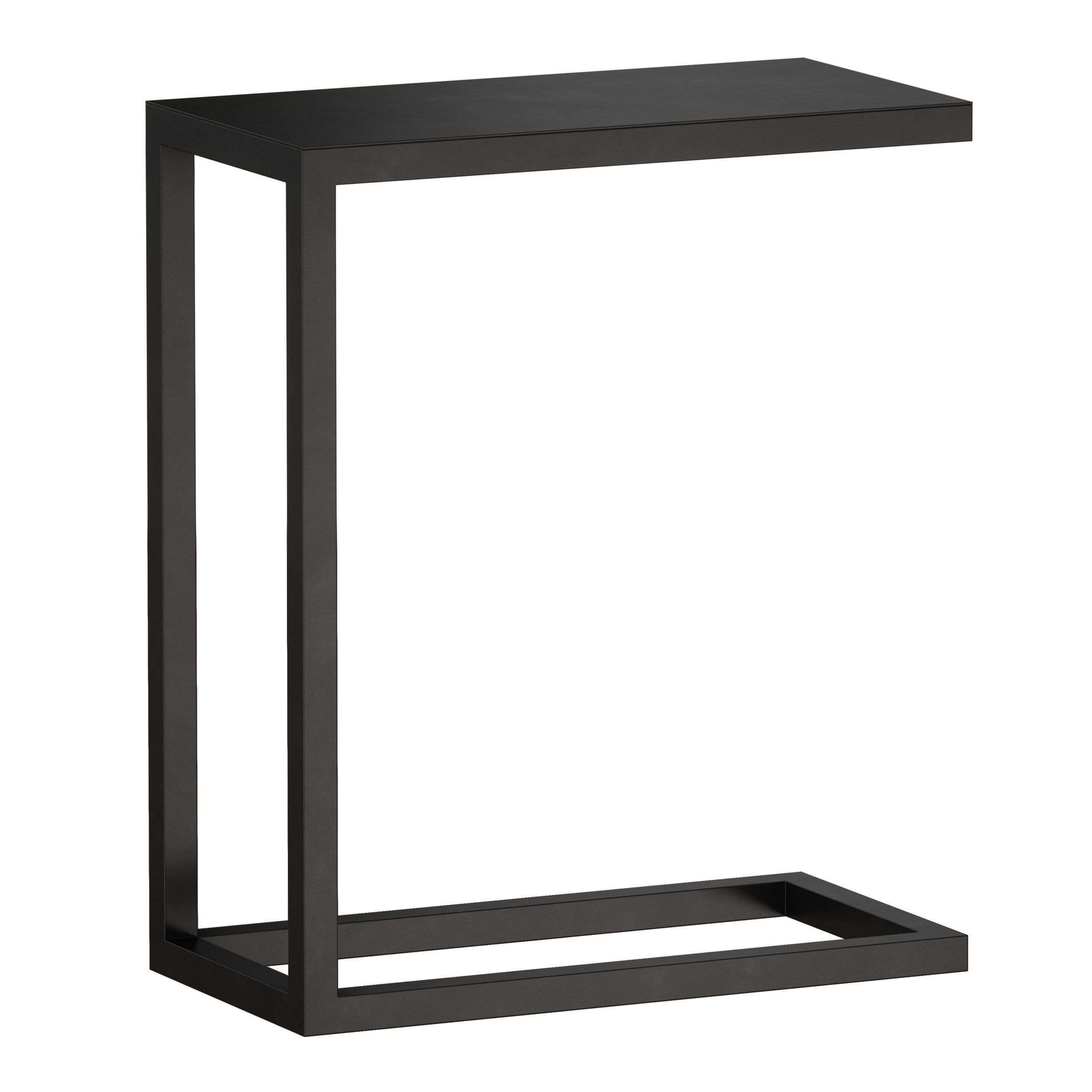 Avenue Black C Table Crate and Barrel 3D model_1