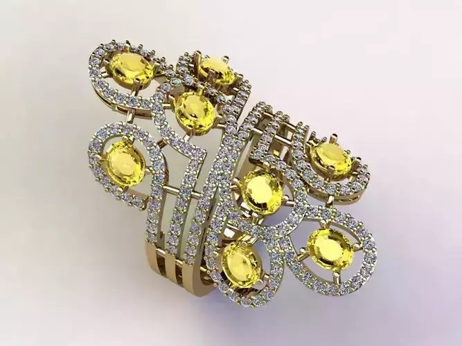 Ring34 sapphire and diamond ring