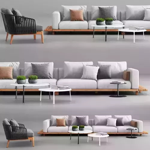 Tribu Vis a Vis Sofa and Mood Club Chair