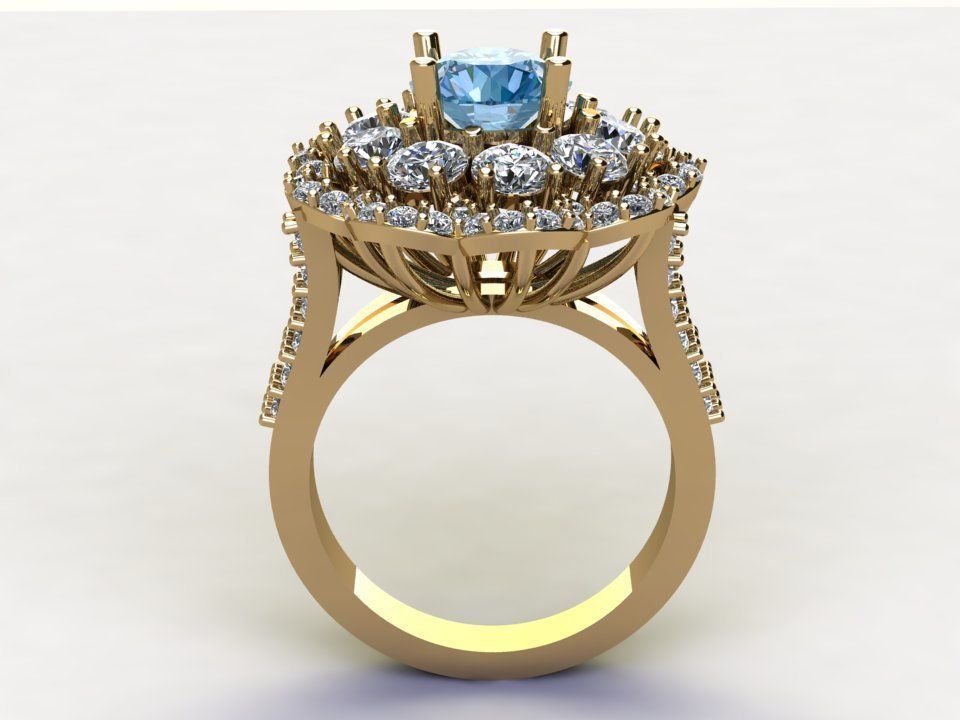Ring49 topaz halo engagement ring 3D model_3