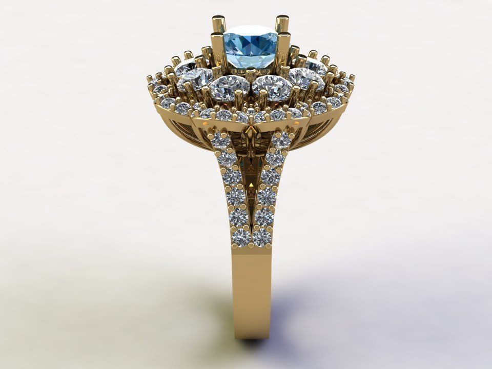 Ring49 topaz halo engagement ring 3D model_2