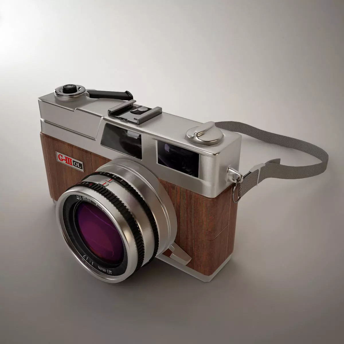 Classic Camera 3D model_0