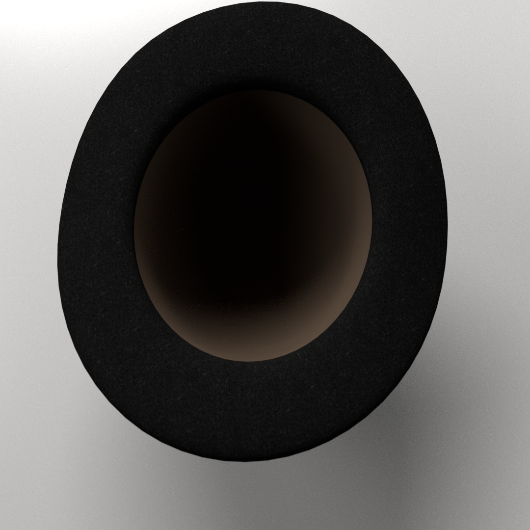 Bowler Hat 3D model_3