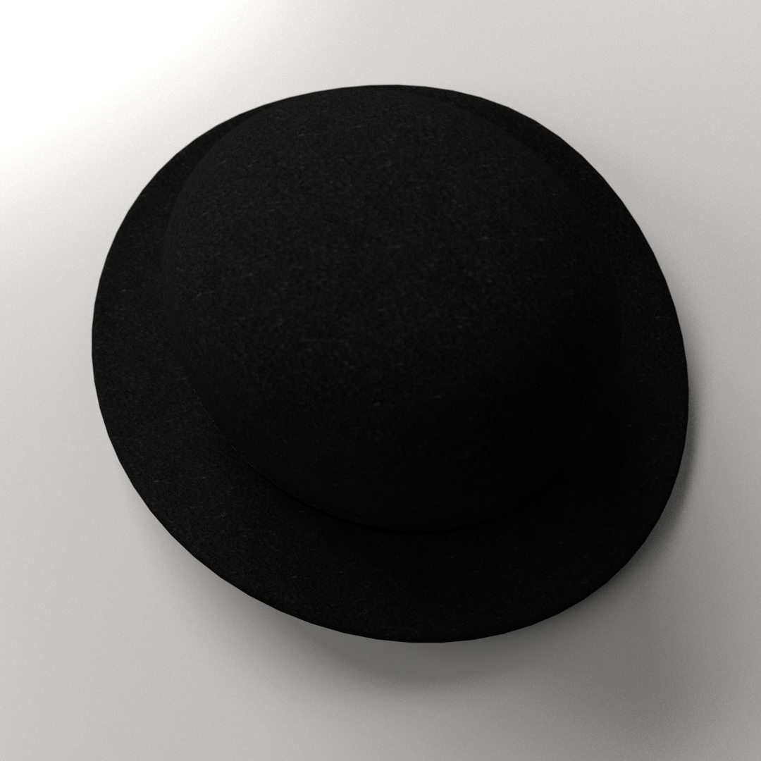 Bowler Hat 3D model_2
