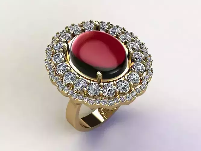 Solitaire women ring 2020 cad design