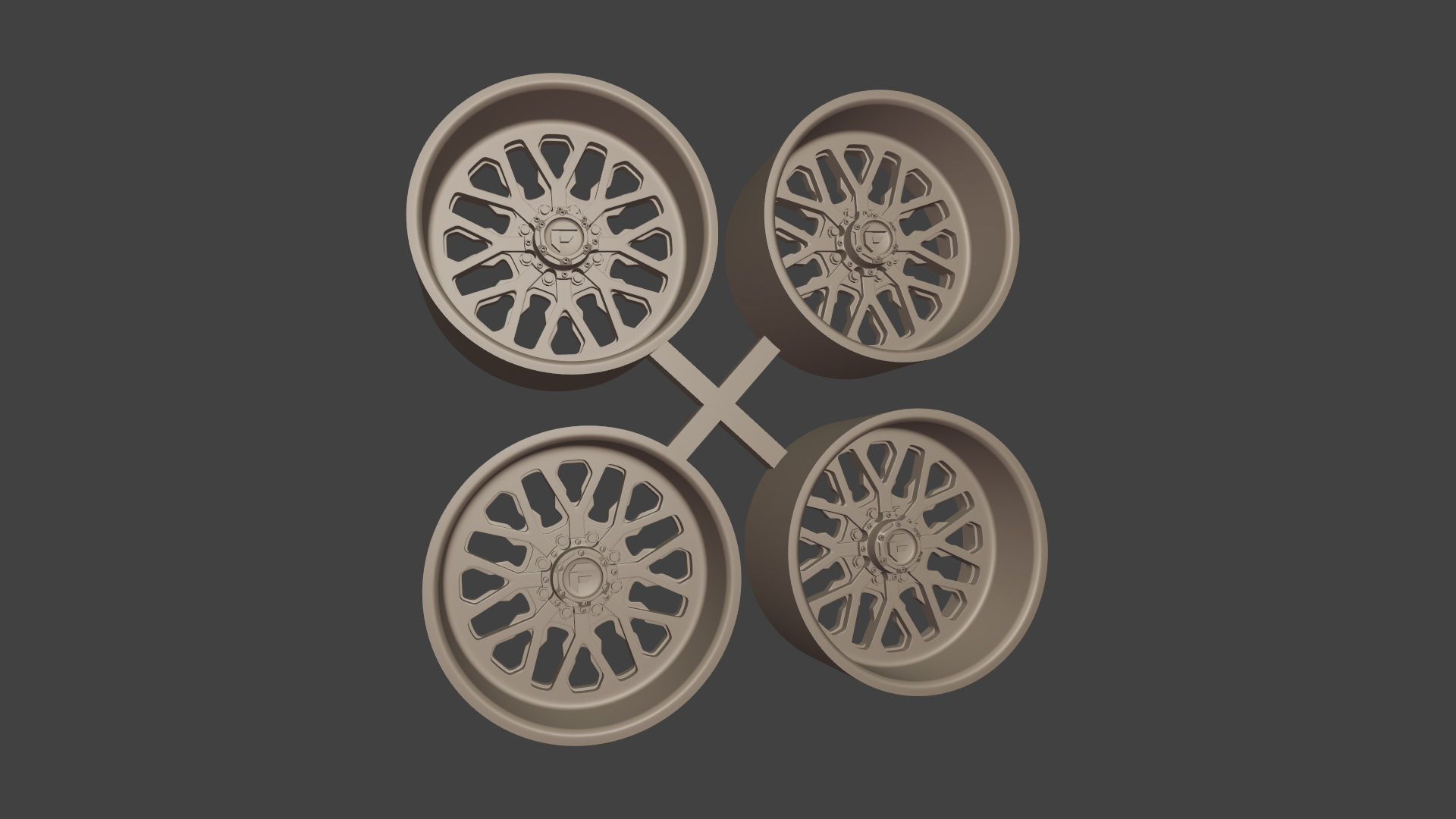 Fuel Forged FF45 wheel 3D print model_3