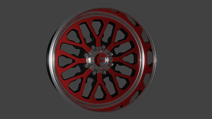 Fuel Forged FF45 wheel 3D print model