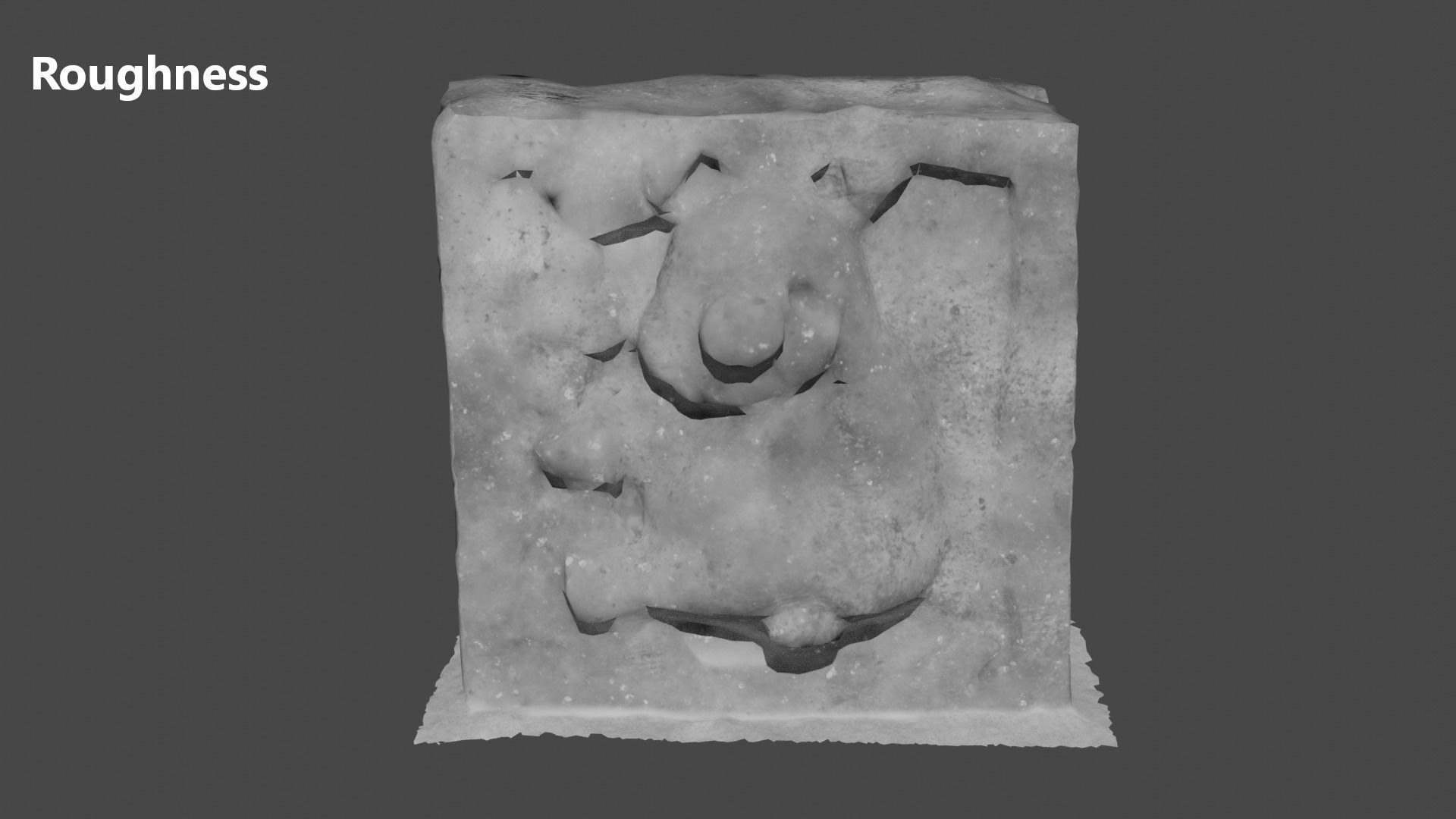 Stones with cartoon characters 2 Low-poly 3D model_15