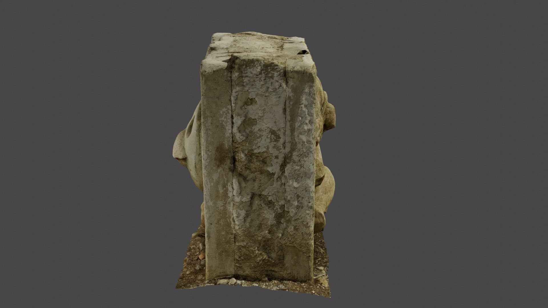 Stones with cartoon characters 2 Low-poly 3D model_3