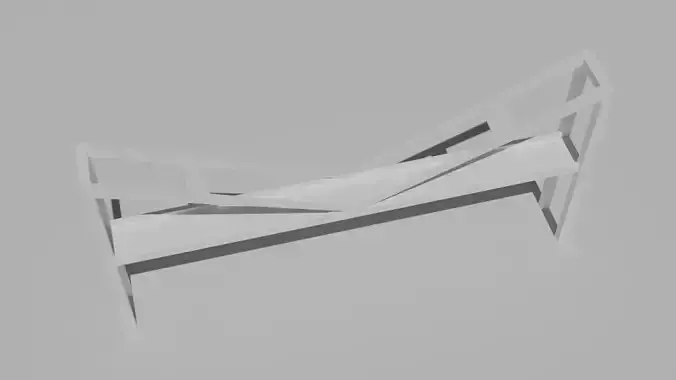 Low Poly Bridge metal frame