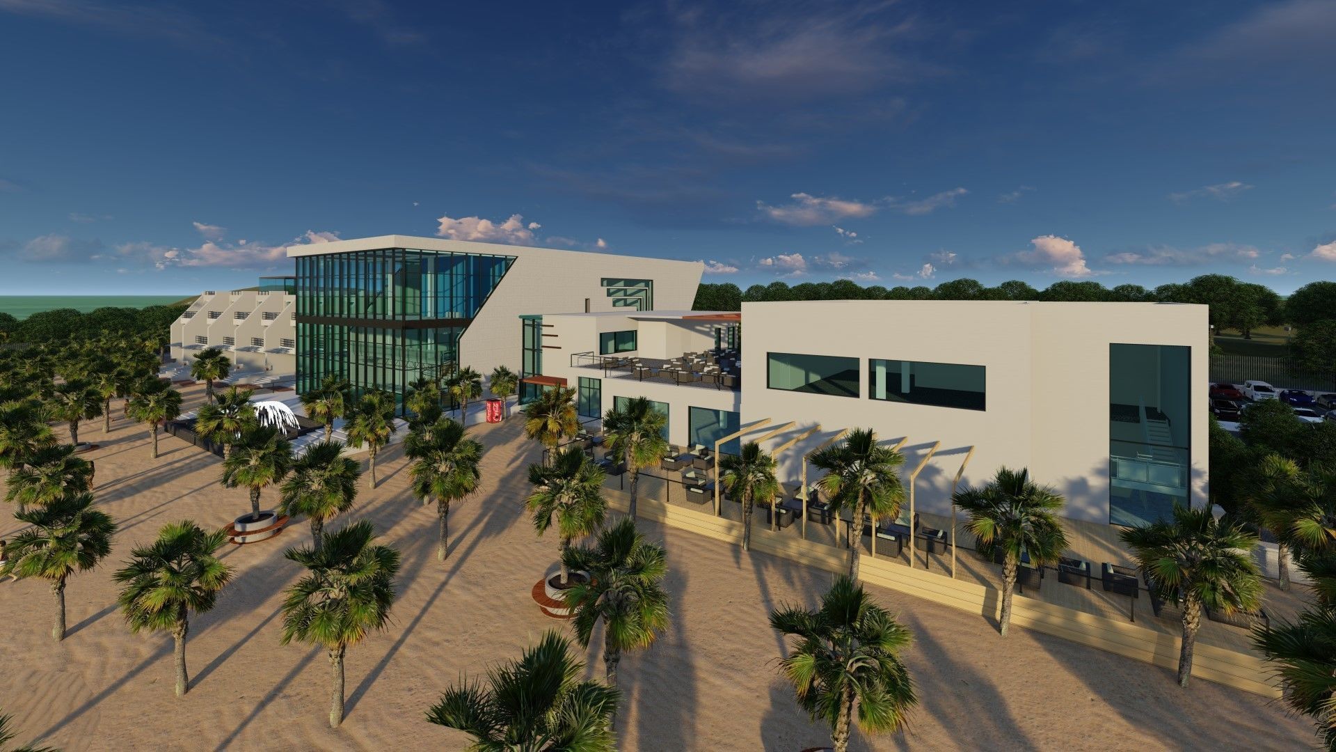 Resort Project On The beach Revit 3D model_2