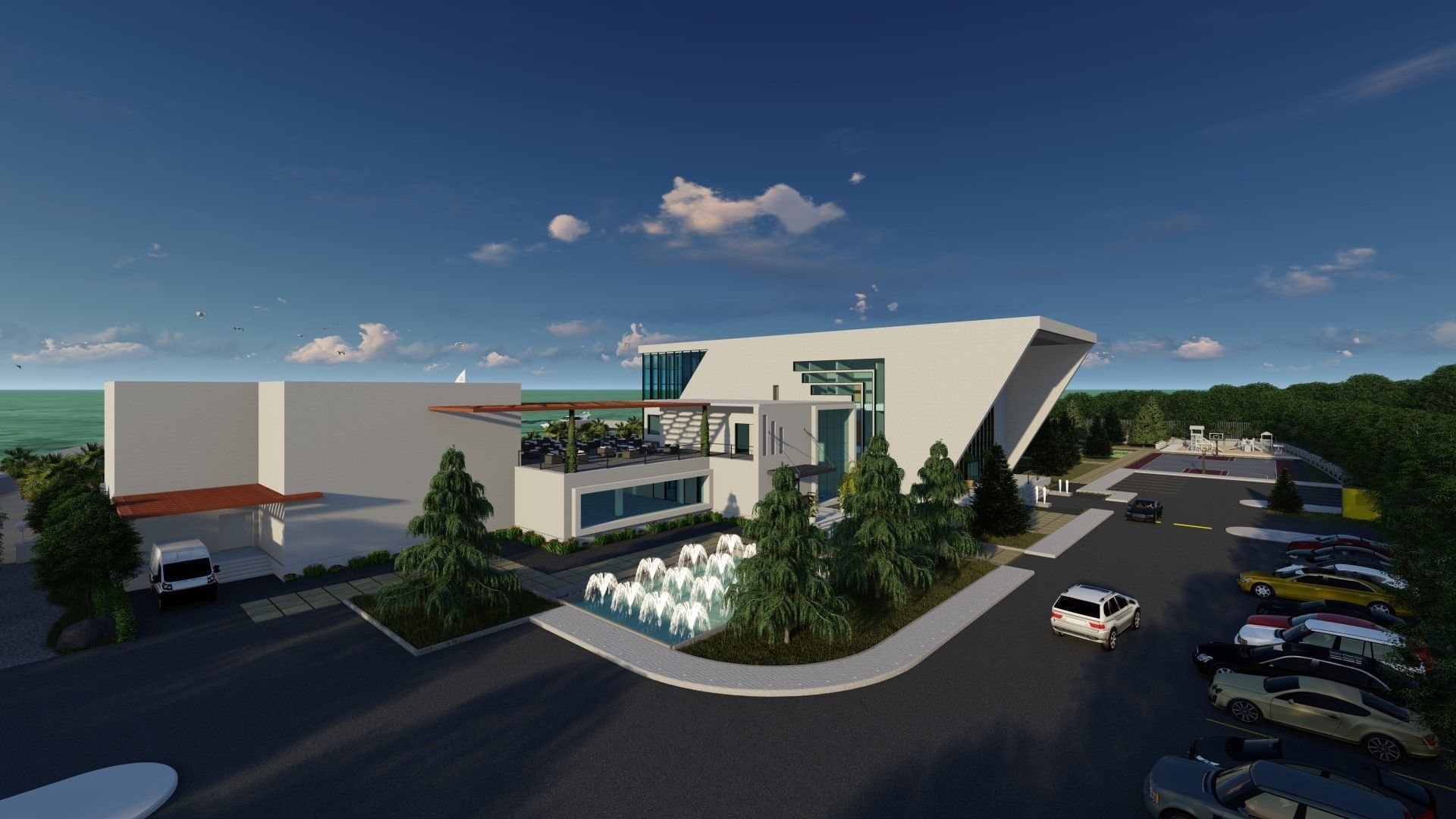 Resort Project On The beach Revit 3D model_3