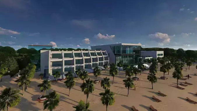 Resort Project On The beach Revit