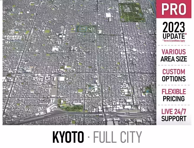 Kyoto Low-poly 3D model