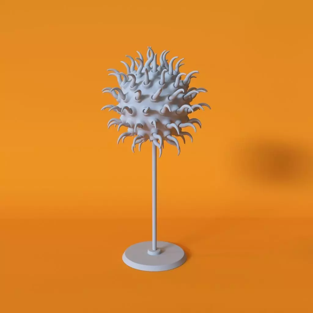 Virus with stand 3D print model